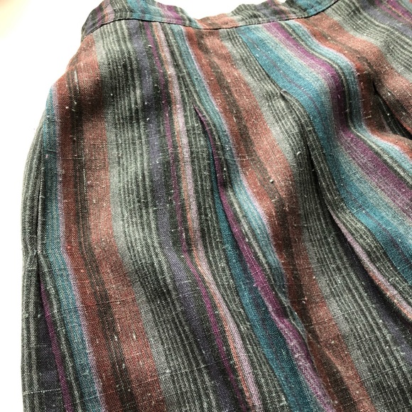 Handmade Causal Chic Side-Buttoned Full A-Line Skirt - Picture 7 of 15